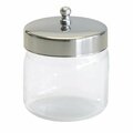Nutrione 3 in. Unlabeled Flint Glass Dressing Jar with Cover 12 per Box NU2974266